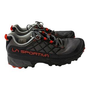 La Sportiva Skyra II Hiking & Trail Running Black and Orange Athletic Shoes - 10